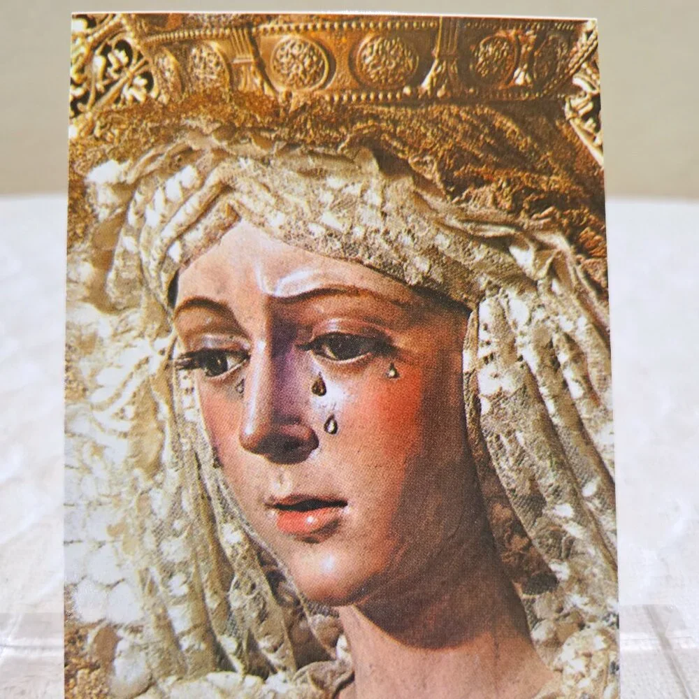 Vintage Virgin of Hope of Macarena Catholic Seville Spain Spanish Postcard Unp